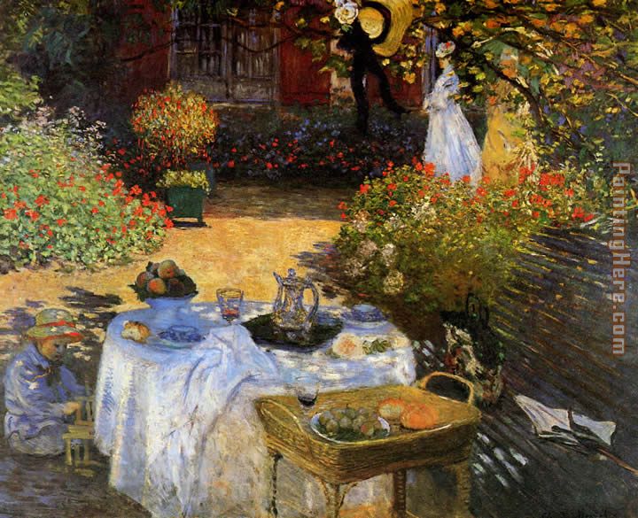 The Afternoon Meal painting - Claude Monet The Afternoon Meal art painting